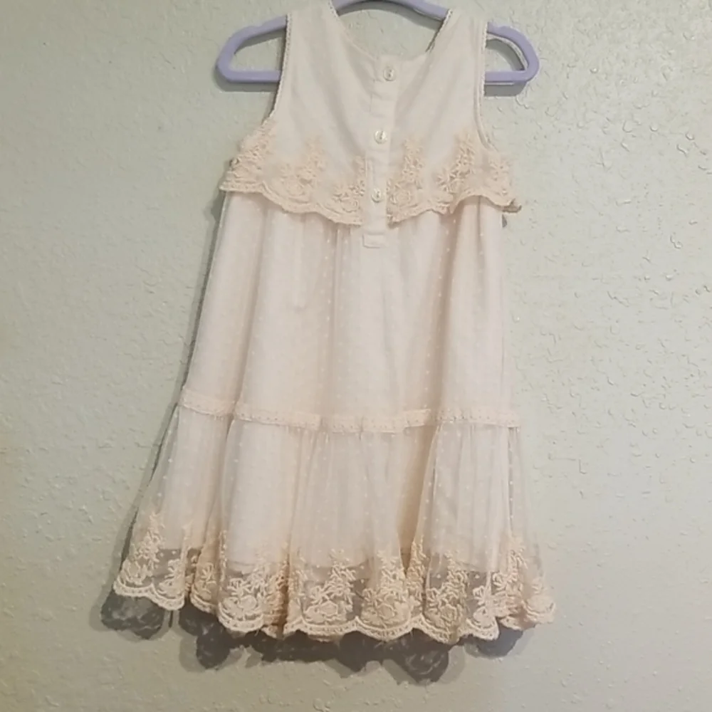 Vgt Storybook Heixlooms‎ lace peach dress size 2t